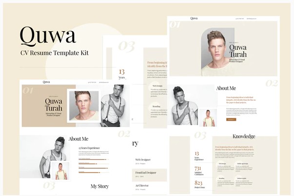[Themeforest] Quwa - CV Resume Template Kit_0.jpg
